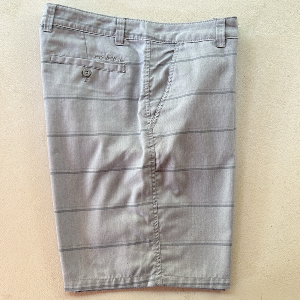 O'Neill Gray Striped Shorts (36)